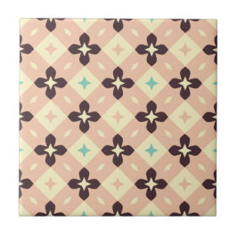 Seamless geometric floral  pattern kakelplatta