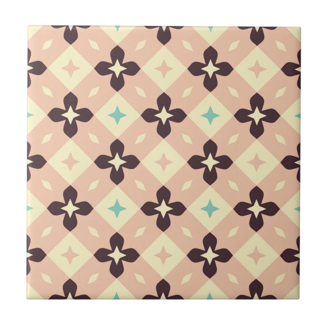 Seamless geometric floral  pattern kakelplatta (Framsidan)