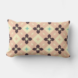Seamless geometric floral  pattern lumbarkudde