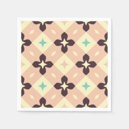 Seamless geometric floral  pattern pappersservett