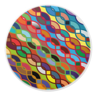 Seamless Geometric Multifärgad chain Mönster Knopp