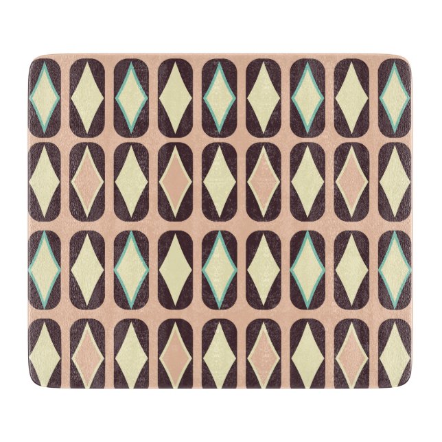 Seamless geometric pattern in dark brown leaf  (Framsidan)