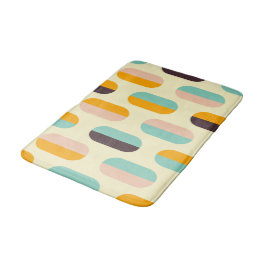 Seamless geometric pattern in retro vibes badrumsmatta