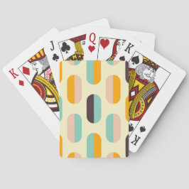 Seamless geometric pattern in retro vibes casinokort