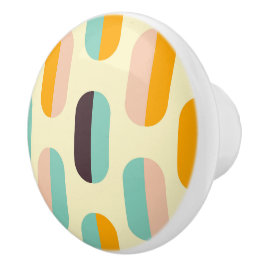 Seamless geometric pattern in retro vibes knopp