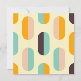 Seamless geometric pattern in retro vibes tack kort