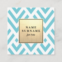 Seamless GeometricPattern GoldSquare visitkort