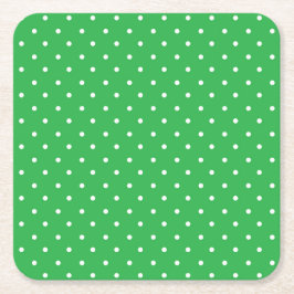Seamless green background polka dot pattern underlägg papper kvadrat