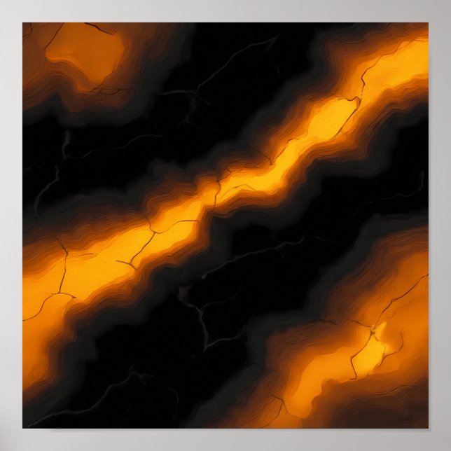 Seamless High-Contrast Molten Tiling Pattern Poster (Framsidan)