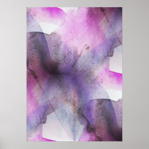 seamless konst för cubismlilaabstrakt poster