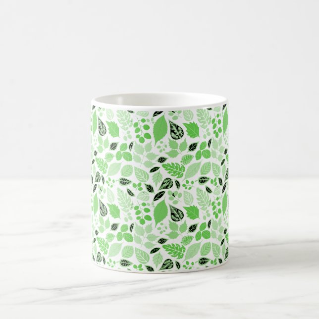 Seamless Leaf Pattern Kaffemugg (Center)