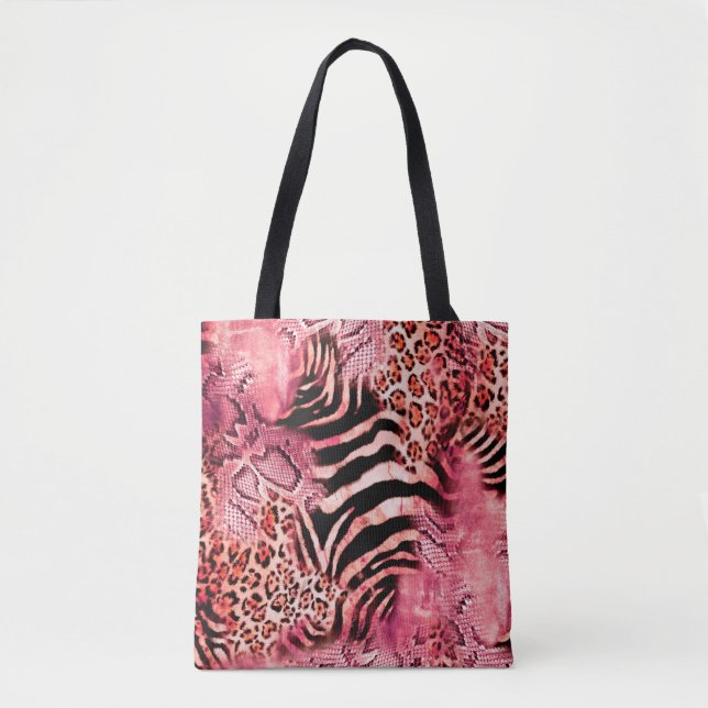 Seamless leopard pattern, abstract zebra. leopard, tygkasse (Framsida)