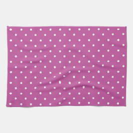 Seamless magenta background polka dot pattern kökshandduk