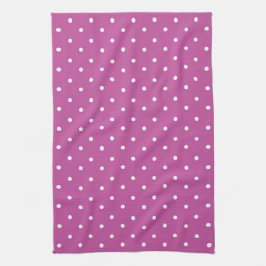 Seamless magenta background polka dot pattern kökshandduk
