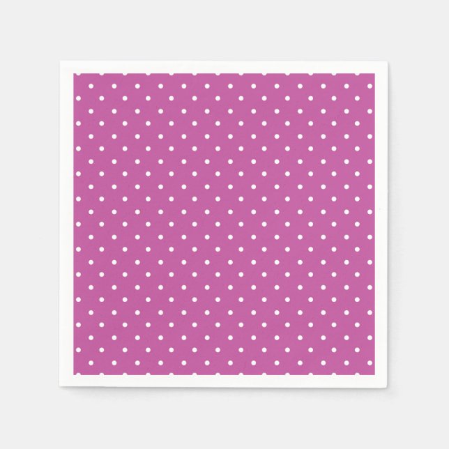 Seamless magenta background polka dot pattern pappersservett (Framsidan)