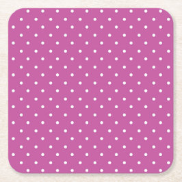 Seamless magenta background polka dot pattern underlägg papper kvadrat