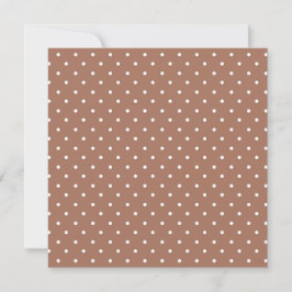 Seamless medium brown polka dot  pattern tack kort