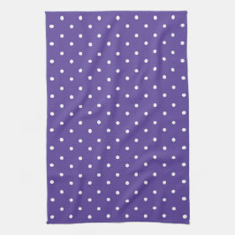 Seamless  medium purple polka dot pattern kökshandduk