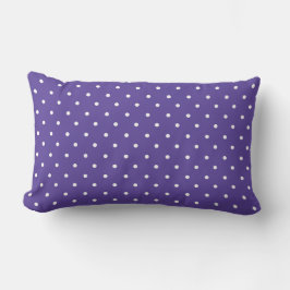 Seamless  medium purple polka dot pattern lumbarkudde