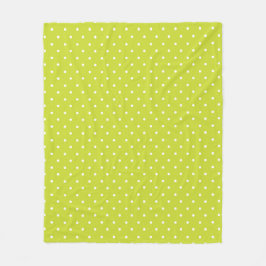 Seamless pattern  bright lime polka dot pattern fleecefilt