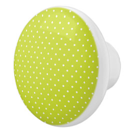 Seamless pattern  bright lime polka dot pattern knopp