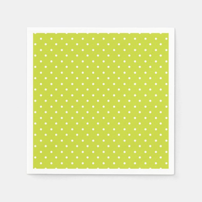 Seamless pattern  bright lime polka dot pattern pappersservett (Framsidan)