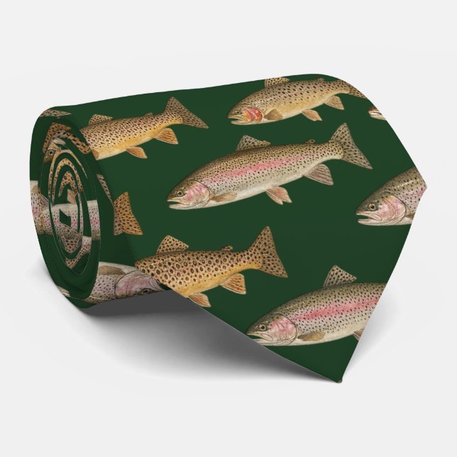 Seamless Pattern Fishing Lover  – Trout Fishing    Slips (Rullad)