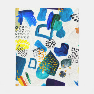 Seamless pattern made by hand drawn paint strokes. fleecefilt