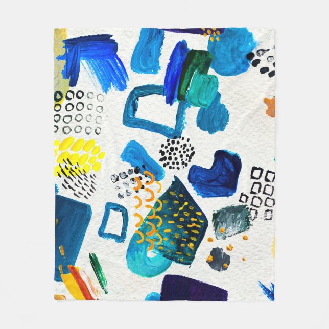 Seamless pattern made by hand drawn paint strokes. fleecefilt (Framsidan)