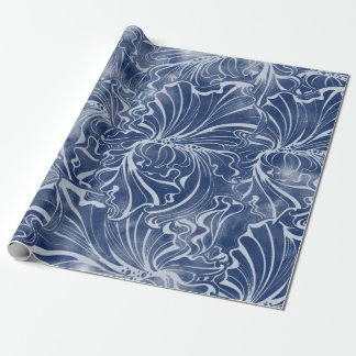seamless pattern of flowers and leaves of watercol presentpapper