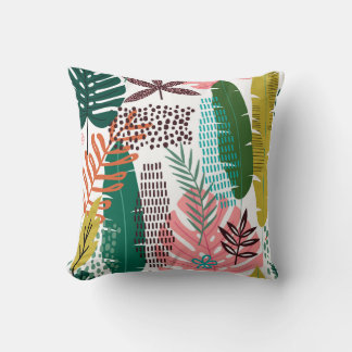 Seamless pattern tropical background with Monstera Kudde
