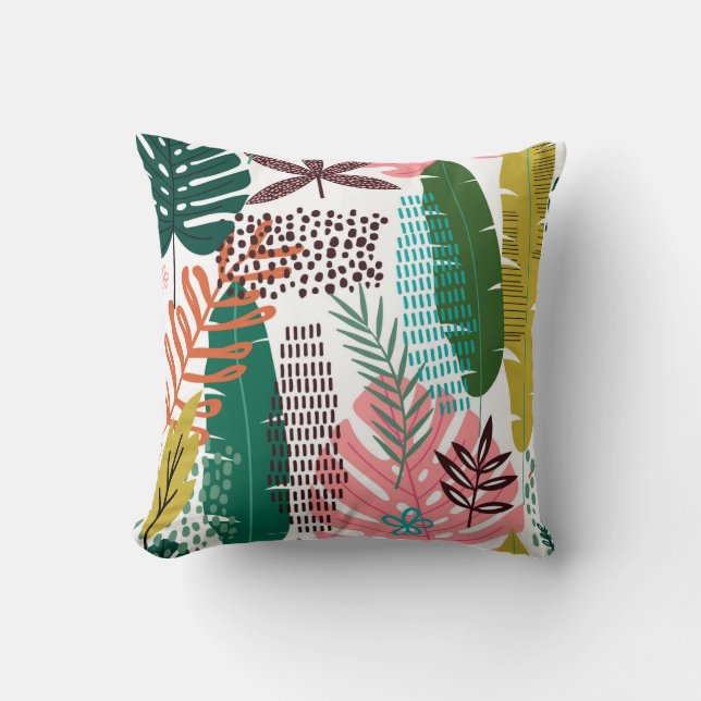 Seamless pattern tropical background with Monstera Kudde (Framsida)