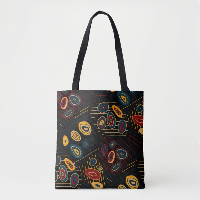 Seamless pattern with abstract modern doodles. Bri Tygkasse (Framsida)