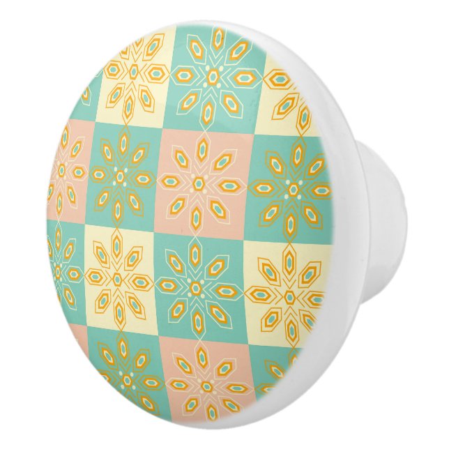 Seamless pattern with geometric floral motifs knopp (Höger)