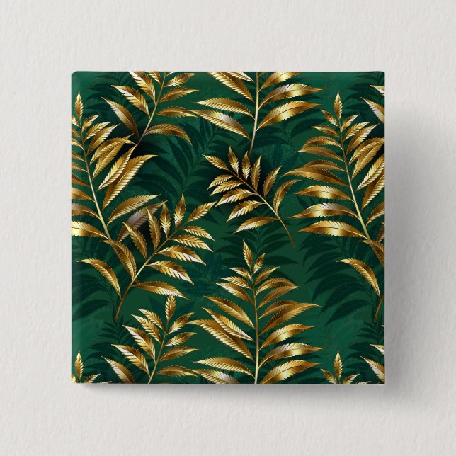 Seamless pattern with golden ferns knapp (Framsida)