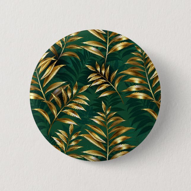 Seamless pattern with golden ferns knapp (Framsida)