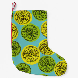 Seamless pattern with lemon slices. Vintage illust Liten Julstrumpa