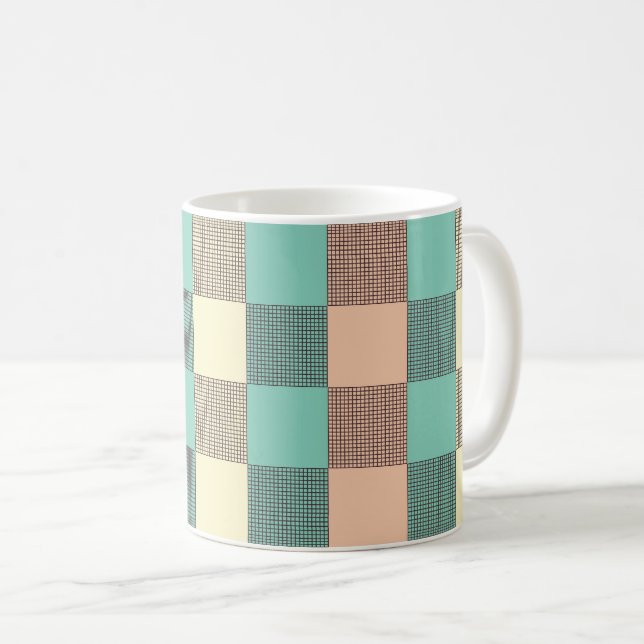 Seamless plaid pattern   kaffemugg (Framsida höger)