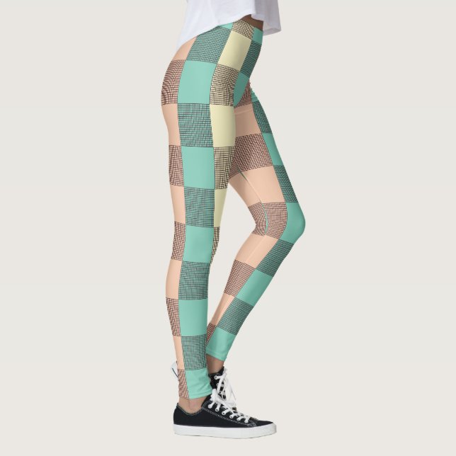 Seamless plaid pattern   leggings (Höger)