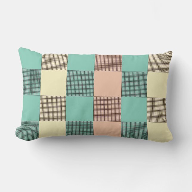 Seamless plaid pattern   lumbarkudde (Framsida)