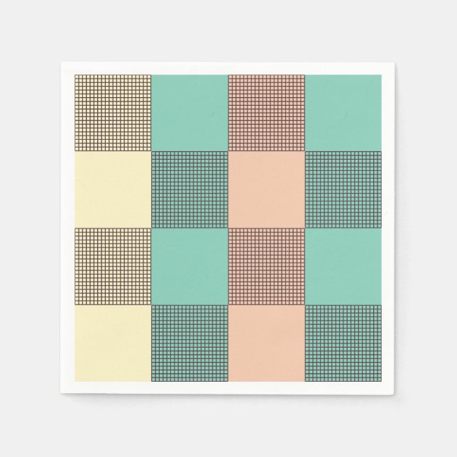 Seamless plaid pattern   pappersservett (Framsidan)