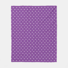 Seamless purple background polka dot pattern  fleecefilt