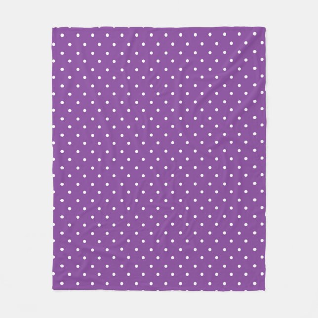 Seamless purple background polka dot pattern  fleecefilt (Framsidan)