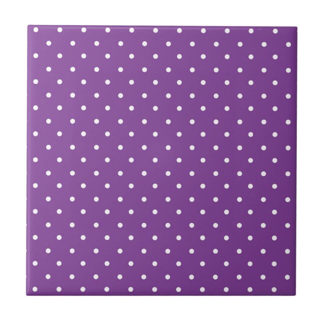 Seamless purple background polka dot pattern  kakelplatta (Framsidan)
