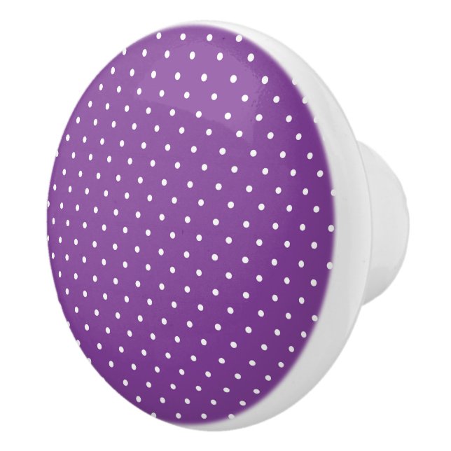 Seamless purple background polka dot pattern  knopp (Höger)