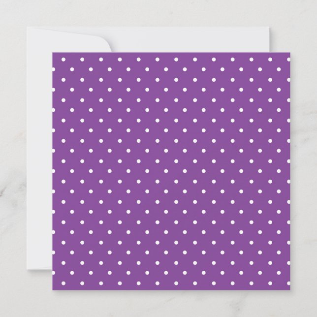 Seamless purple background polka dot pattern  tack kort (Framsida)