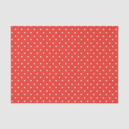 Seamless red background polka dot pattern