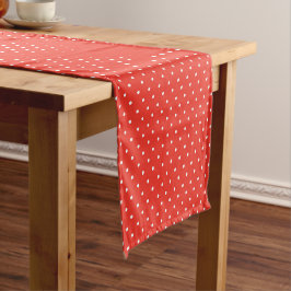 Seamless red background polka dot pattern