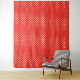 Seamless red background polka dot pattern