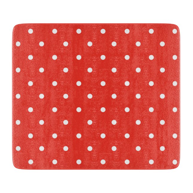 Seamless red background polka dot pattern (Framsidan)